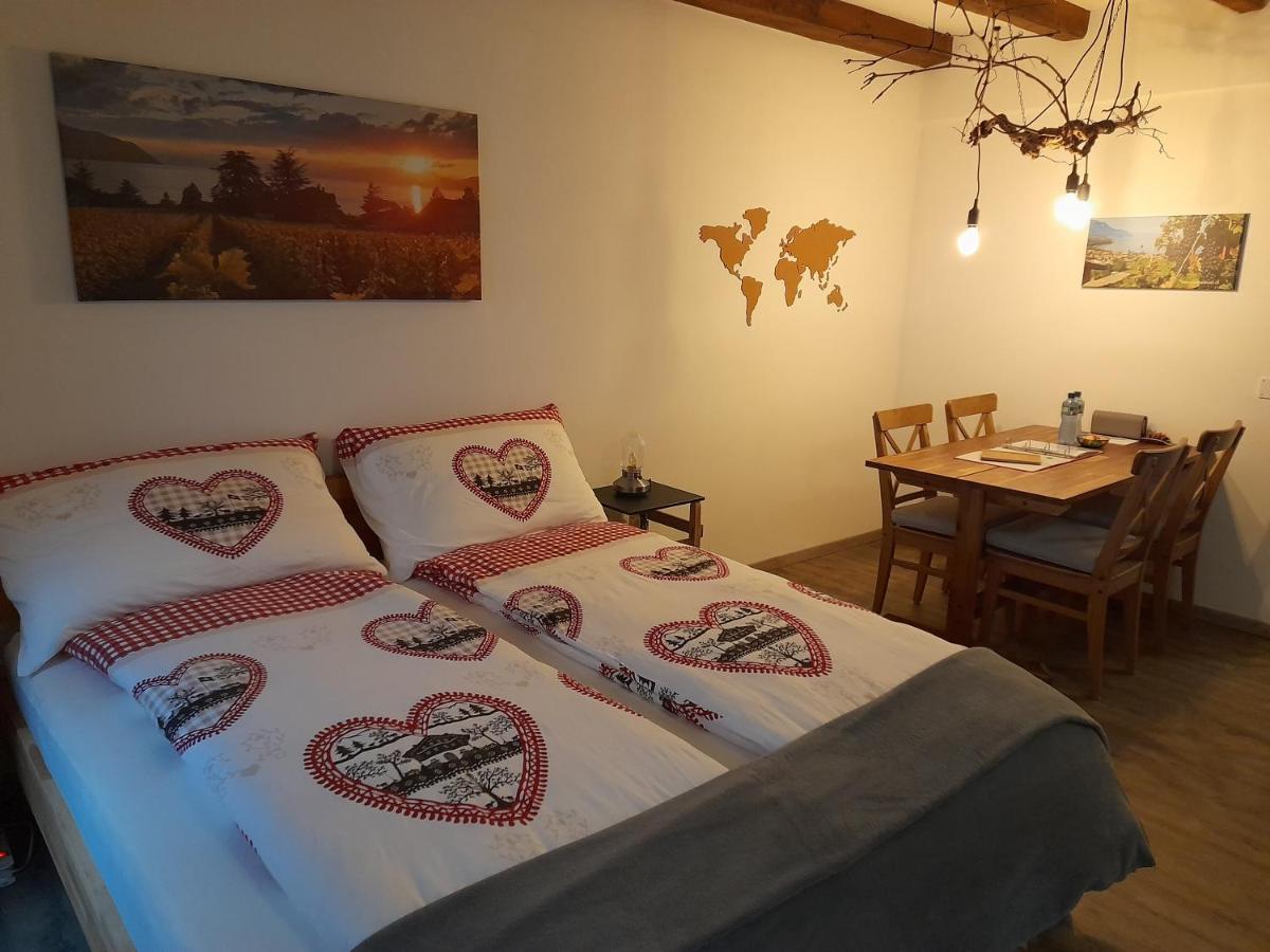 Studio Chez Un Vigneron Au Village Au 2Eme Etage Sans Ascenseur Villeneuve Kültér fotó